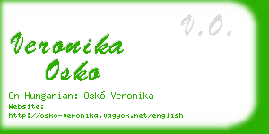 veronika osko business card